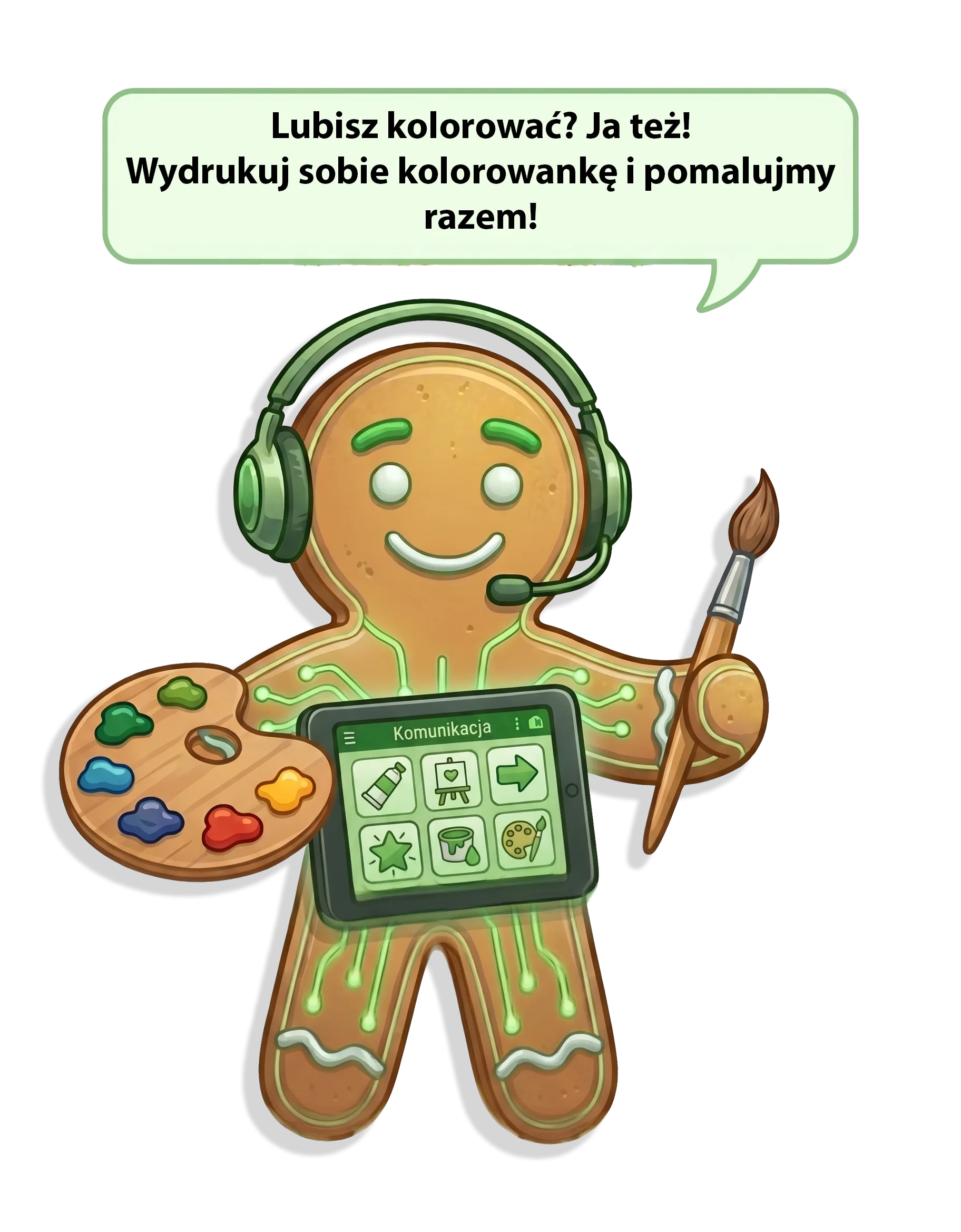 Wspiernik mówi: Lubisz kolorować? Ja też! Wydrukuj sobie kolorowankę i pomalujmy razem!